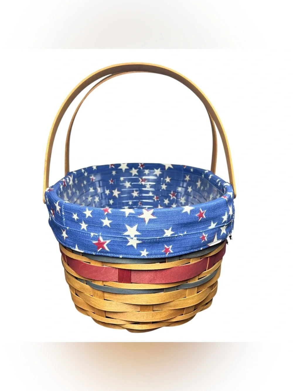 Longaberger Retired 2008 American Celebrations Oval Market Basket Combo